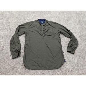 Parx Henley Shirt Mens Large Slim Fit Pullover Long Sleeve‎ Green Horse Racing